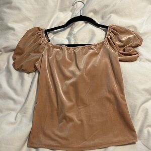 Forever 21 Velvet Peach Shirt